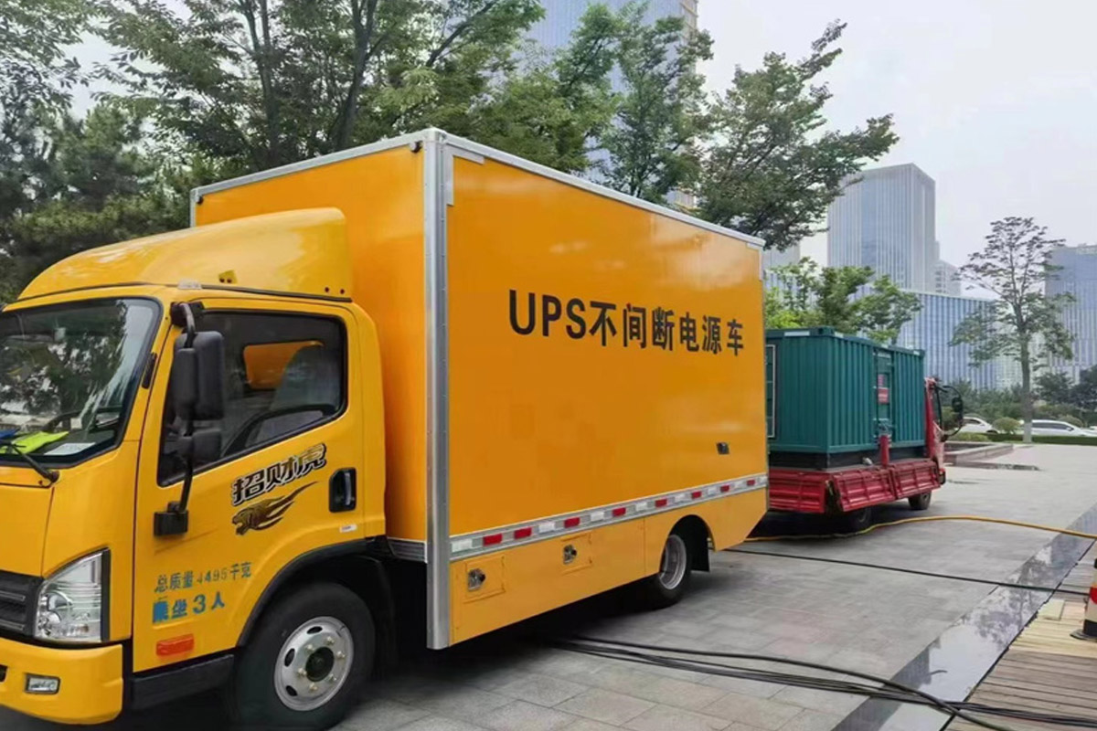 博兴发电机租赁施工现场