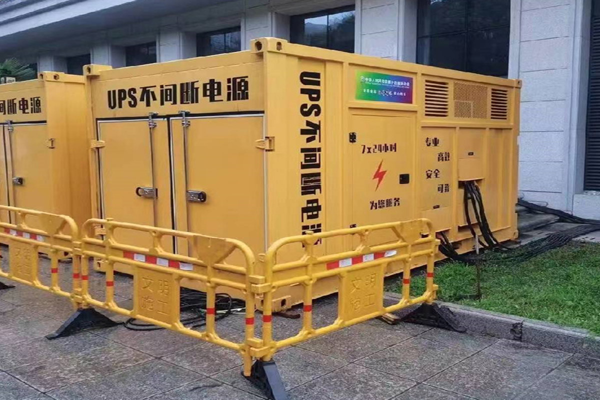 博兴发电机租赁施工现场